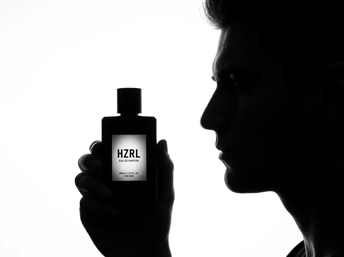 Man holding HZRL against light