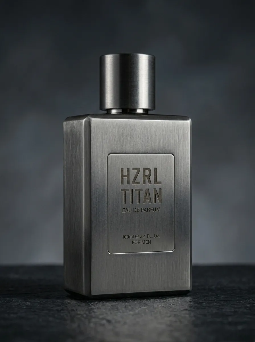 HZRL Titan — brushed titanium bottle